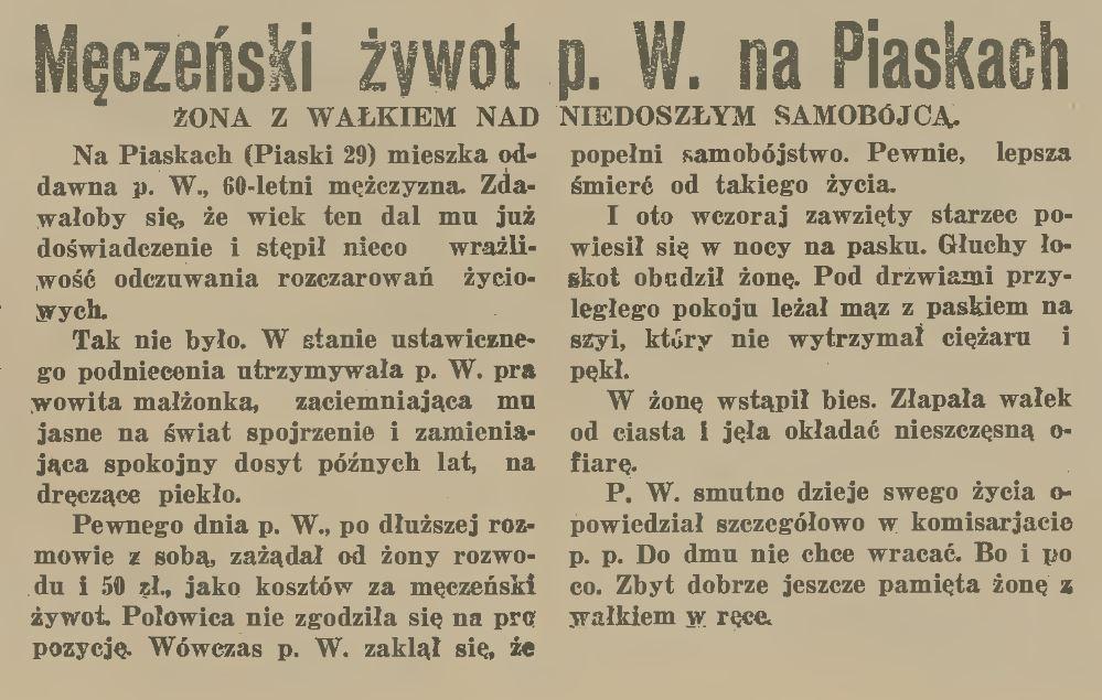 Męczeński żywot