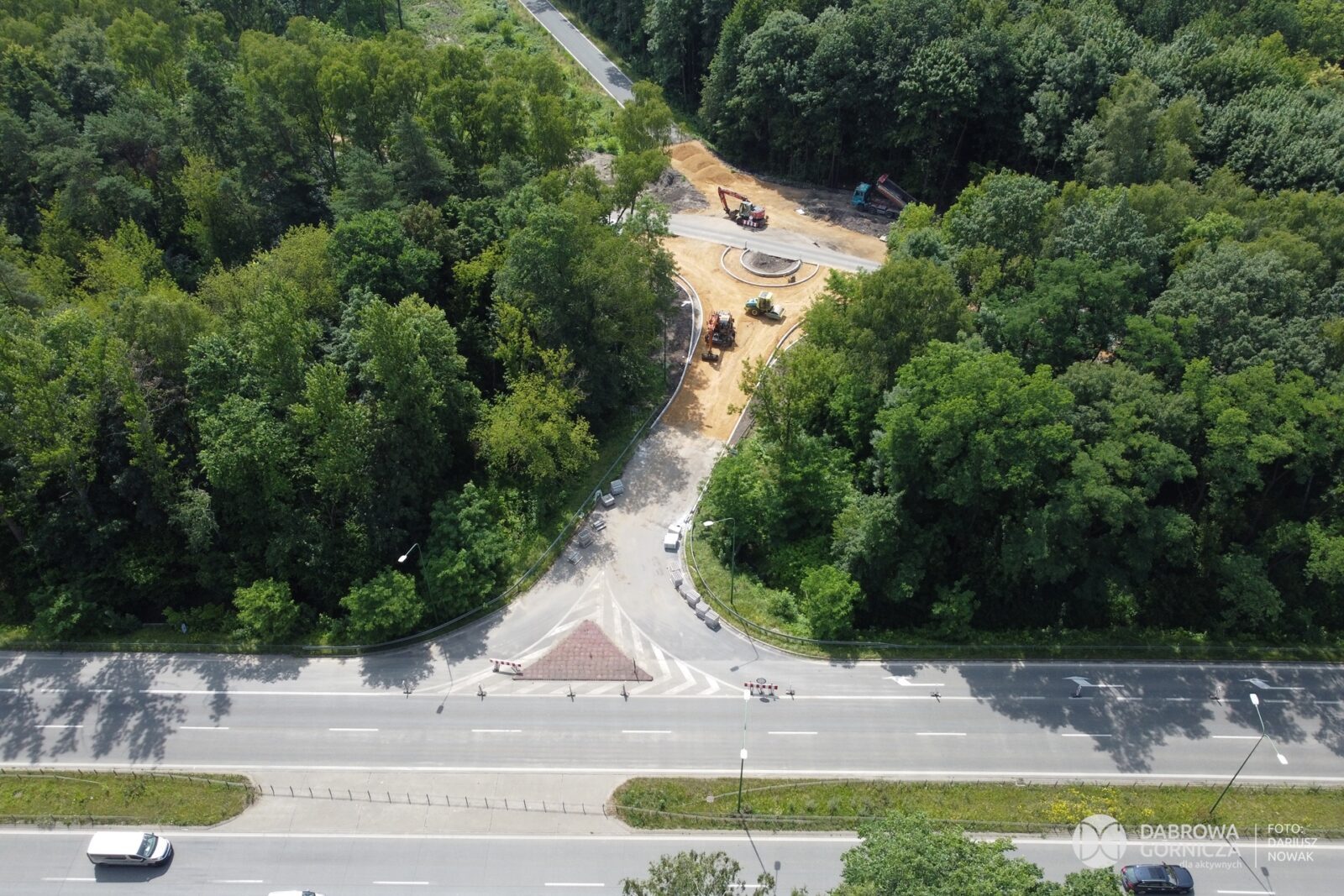 Nowe rondo na Staszica w Dąbrowie Górniczej