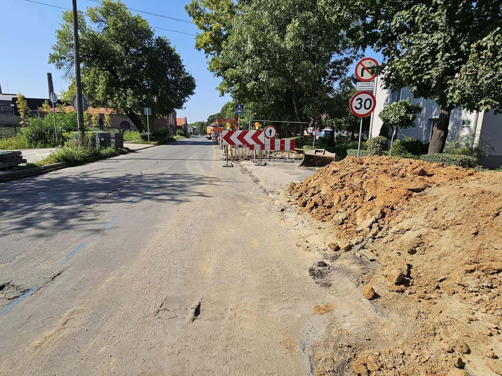 Remont ulicy Dehnelów w Czeladzi