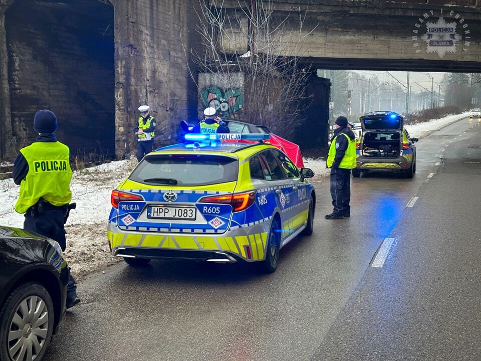 Jaworzno, ulica Bukowska. Śmiertelny wypadek z 8 stycznia 2025 roku.