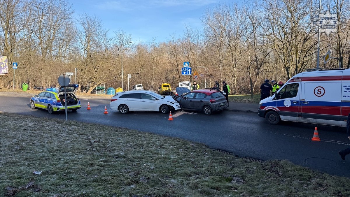 Mysłowice, ulica 10 Lutego. Wypadek z dnia 30 stycznia 2025 roku.