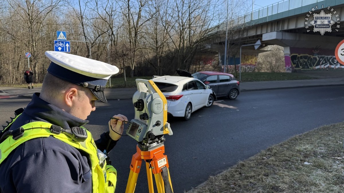 Mysłowice, ulica 10 Lutego. Wypadek z dnia 30 stycznia 2025 roku.