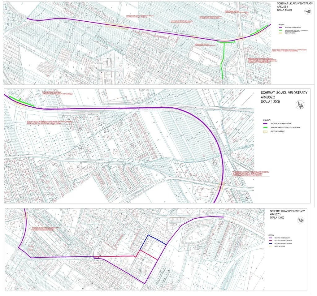 Velostrada. Projektowany przebieg.