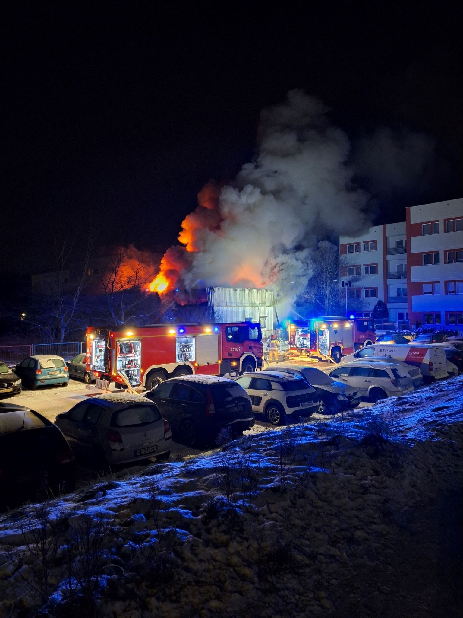 Pożar budynku dawnego przedszkola, Dąbrowa Górnicza